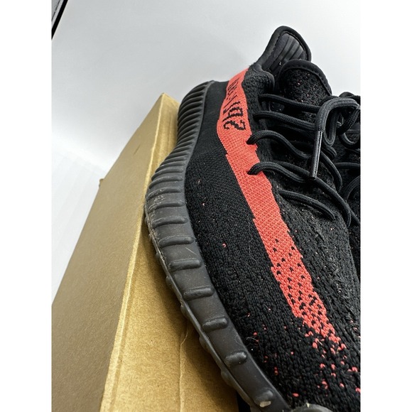 2016 Adidas Yeezy Boost 350‎ V2 Red Mens 9 Black Red Stripe BY9612 Authenticated main image 14